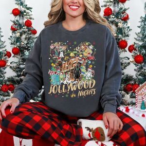 Disney World Parks Christmas Hollywood Nights Hollywood Studios Sweatshi…